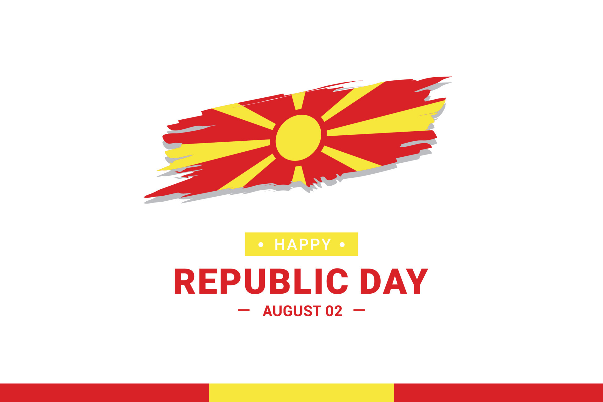 North Macedonia Republic Day 9900312 Vector Art at Vecteezy