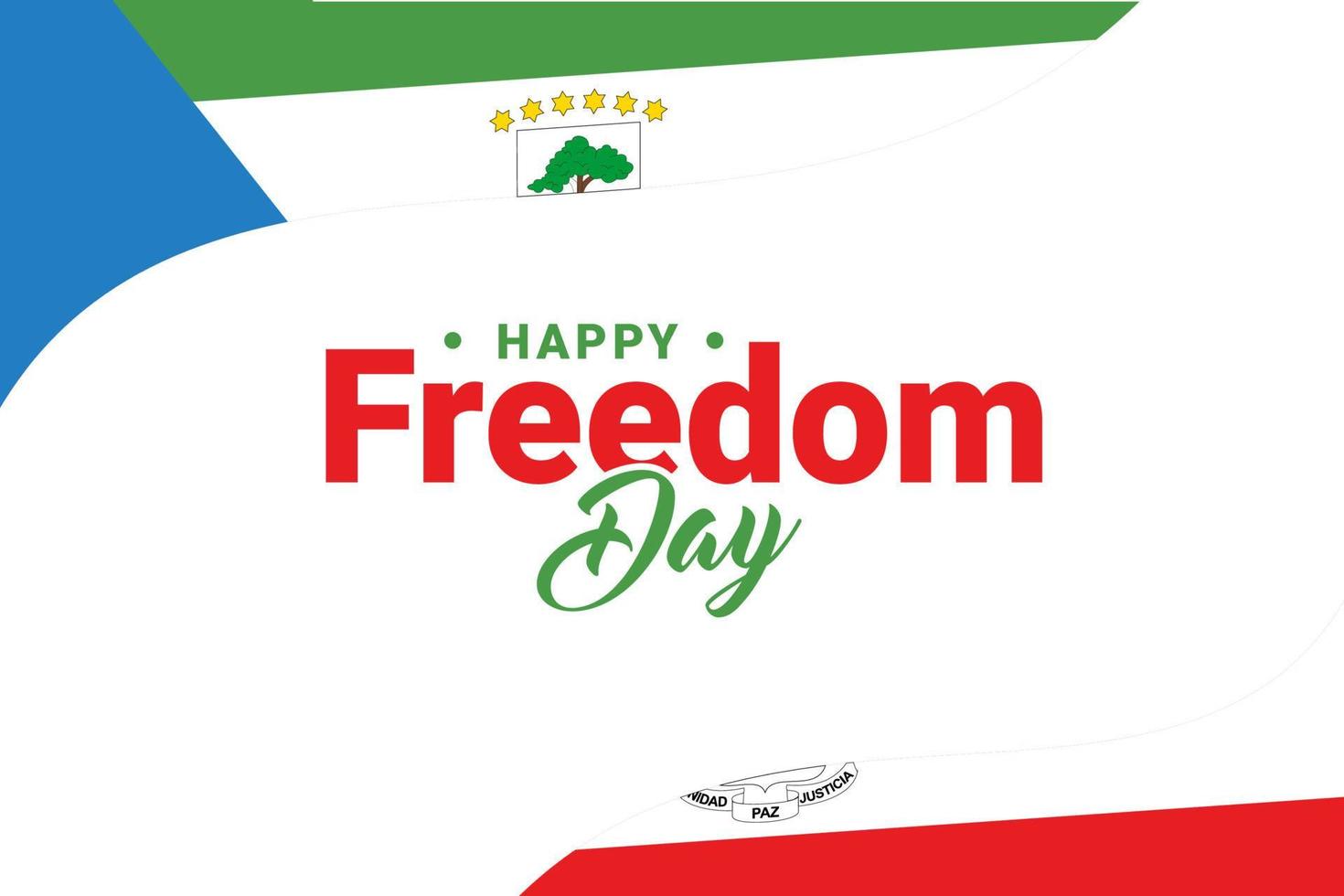 Equatorial Guinea Freedom Day vector