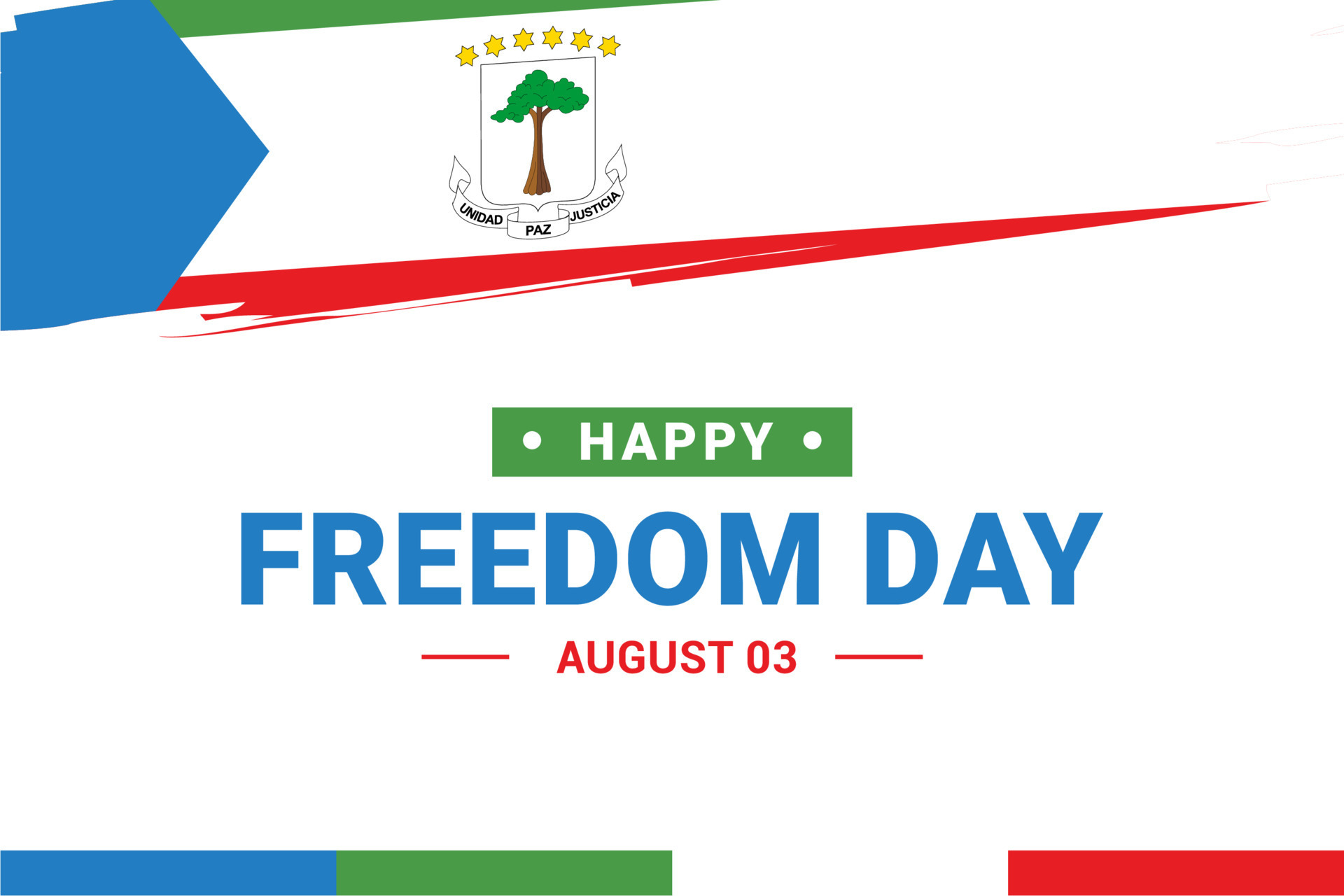 Equatorial Guinea Freedom Day 9900315 Vector Art at Vecteezy