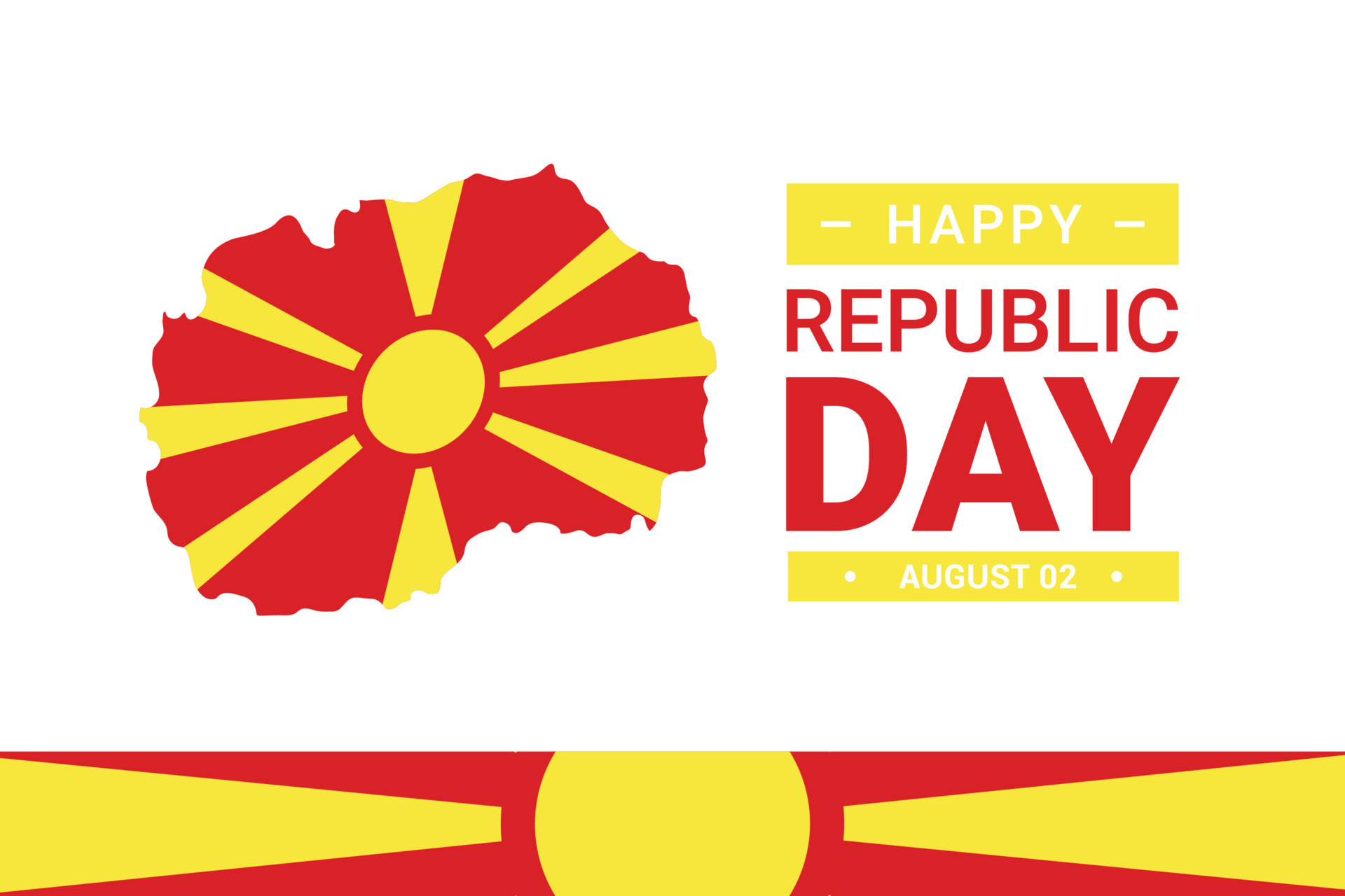 North Macedonia Republic Day 9900316 Vector Art at Vecteezy
