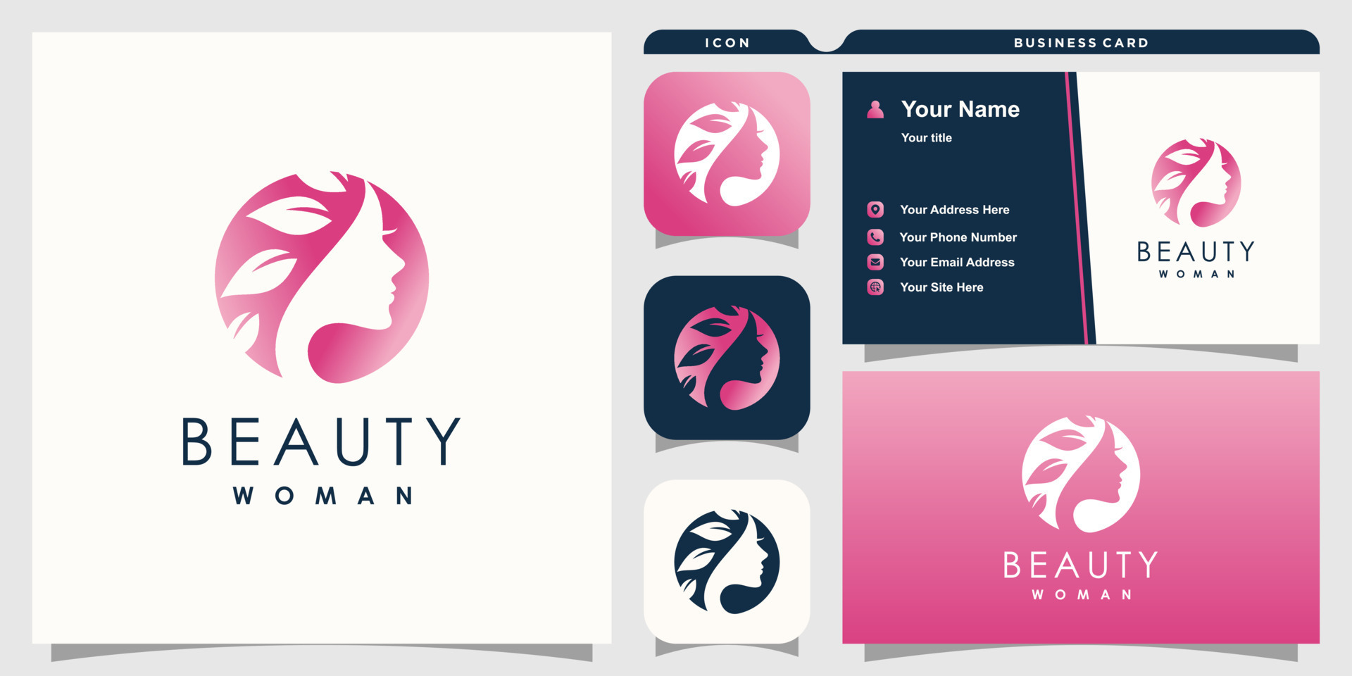 Natural beauty logo with fresh and modern creative concept Premium ...