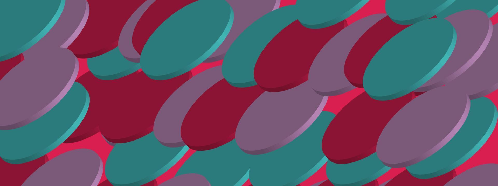 Fondo colorido de icono redondo 3d. para fondo de icono de círculo 3d multicolor para web o elemento de diseño de impresión. vector