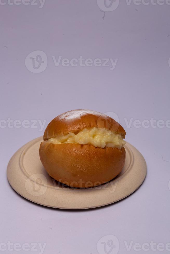 donut with cream photo