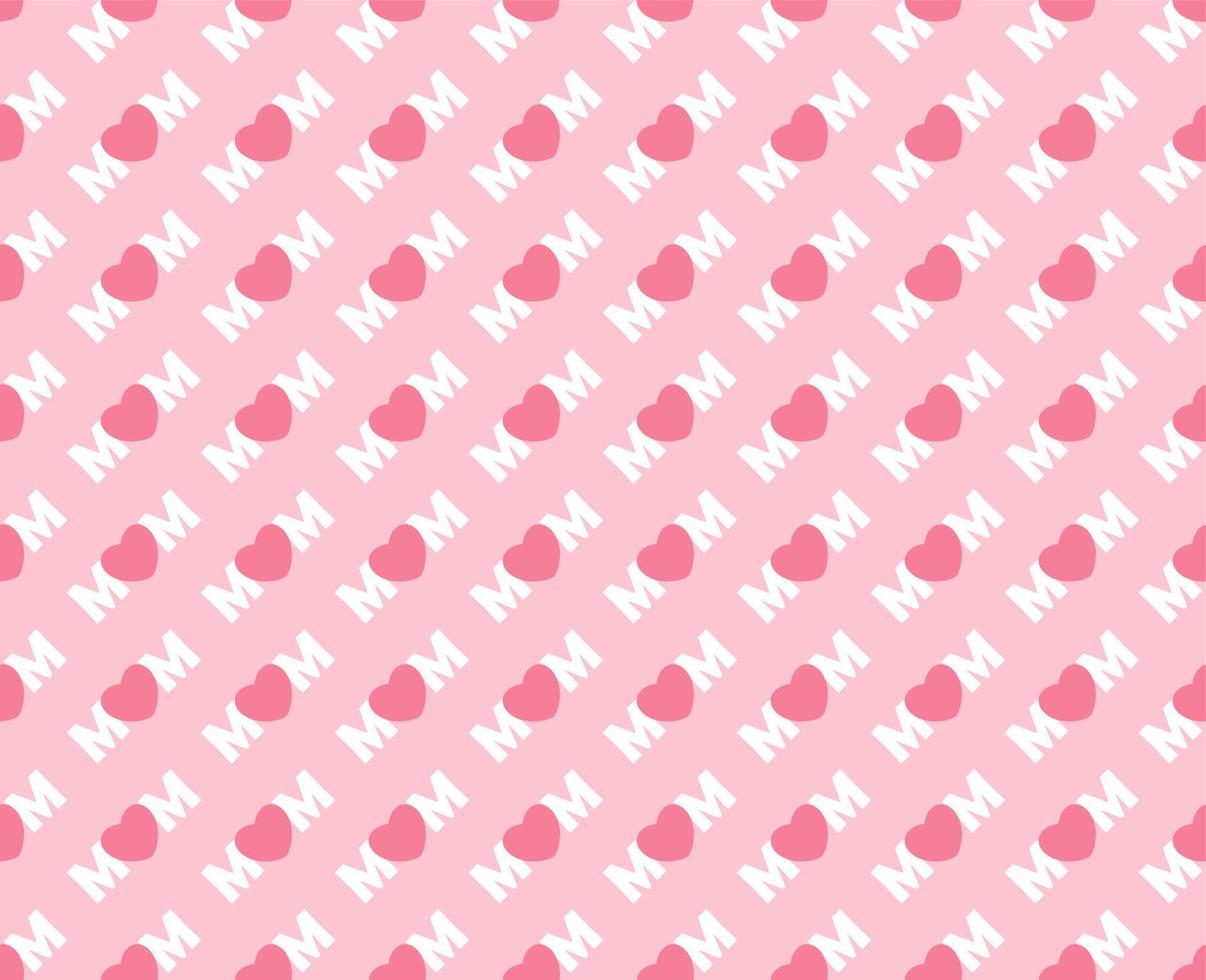 Happy Mother's day seamless pattern background. vector. vector