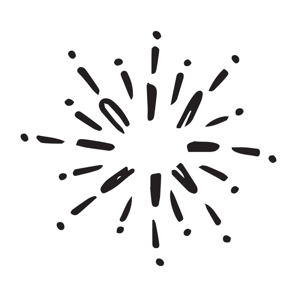 Starburst, sunburst element. Vector illustration