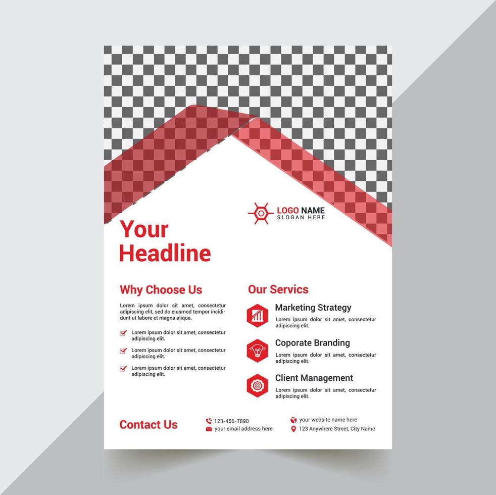 Creative Flyer Design Template For Business And Company vector
