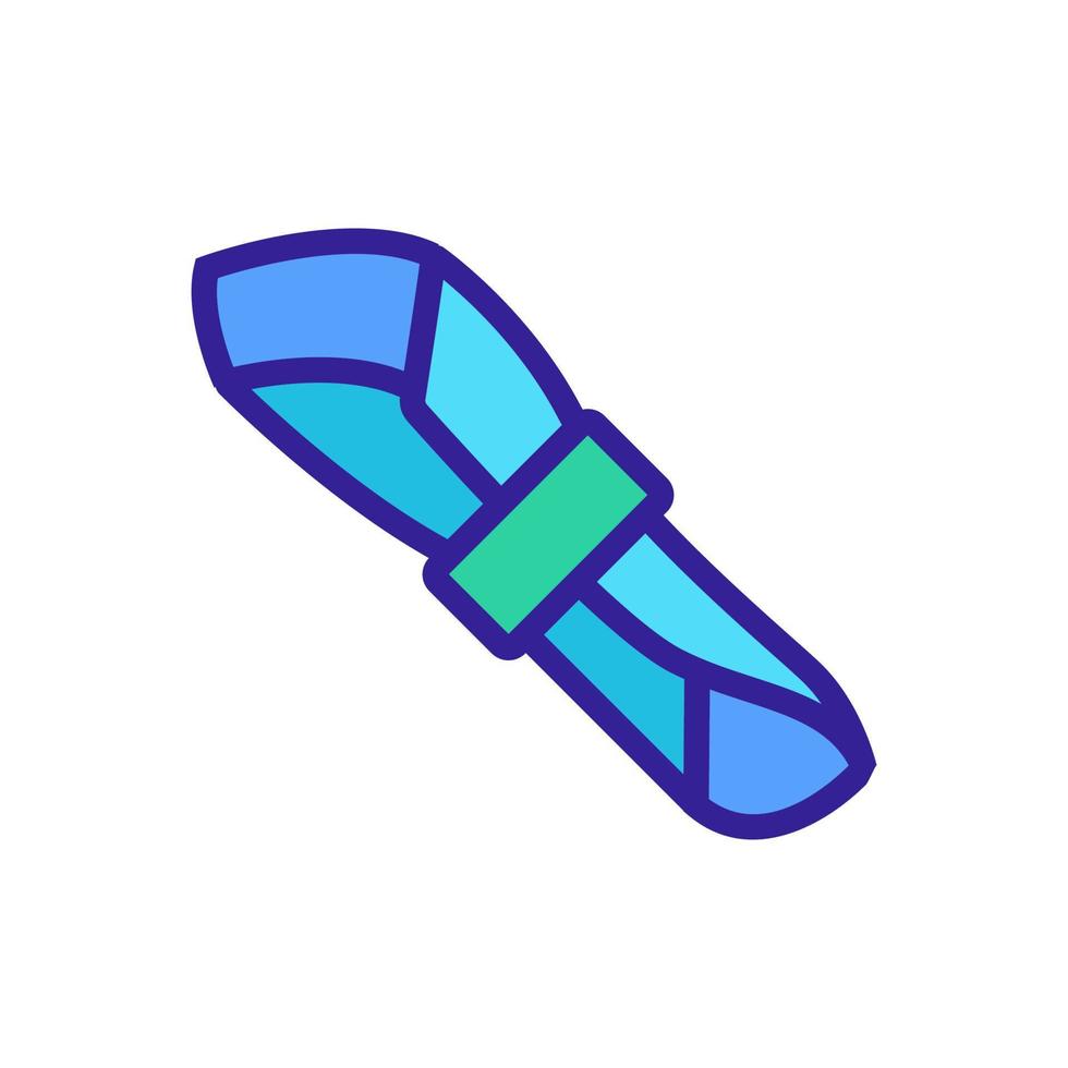 paper napkin vector icon. Isolated contour symbol illustration