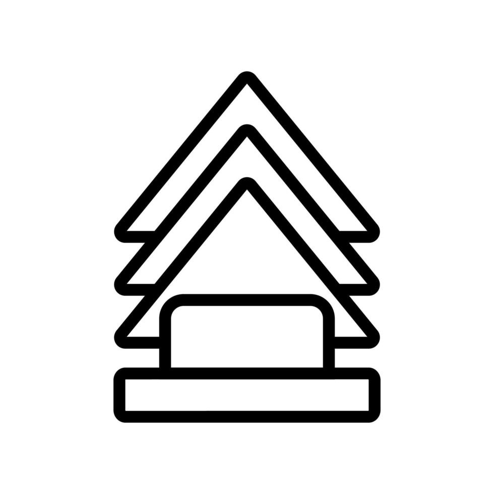 paper napkin vector icon. Isolated contour symbol illustration