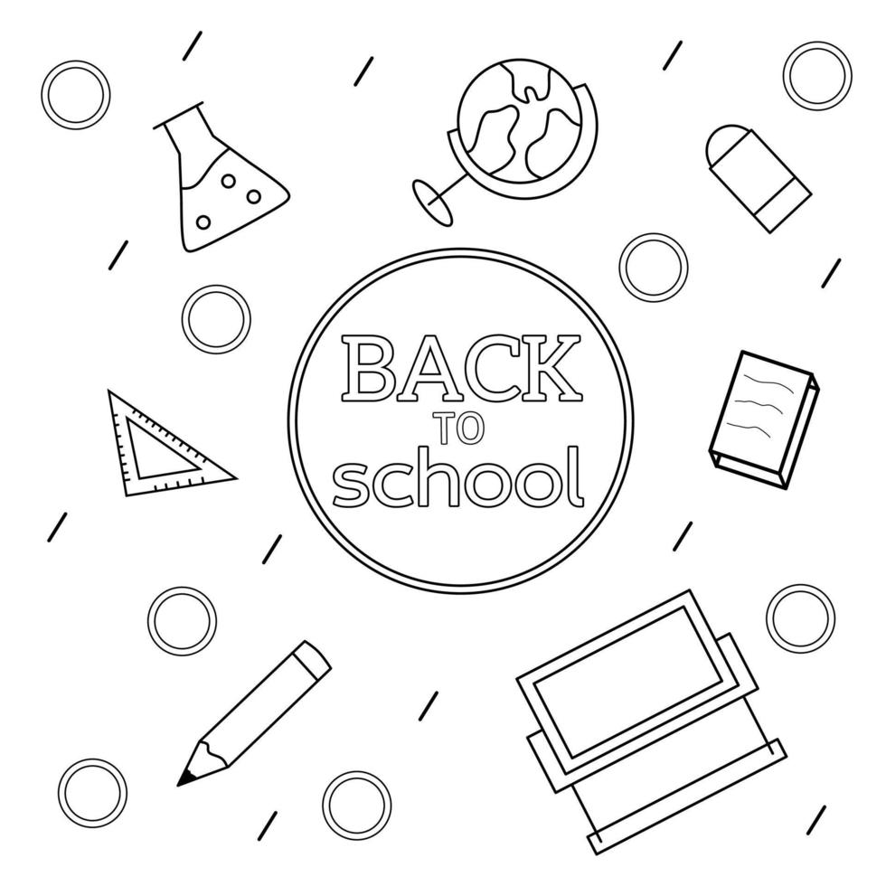 Illustration vector graphic of design doodle sketch hand draw back to school line art