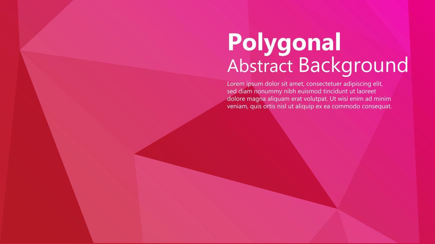 Polygon Abstract Backgrounds. Colorful vector banner.