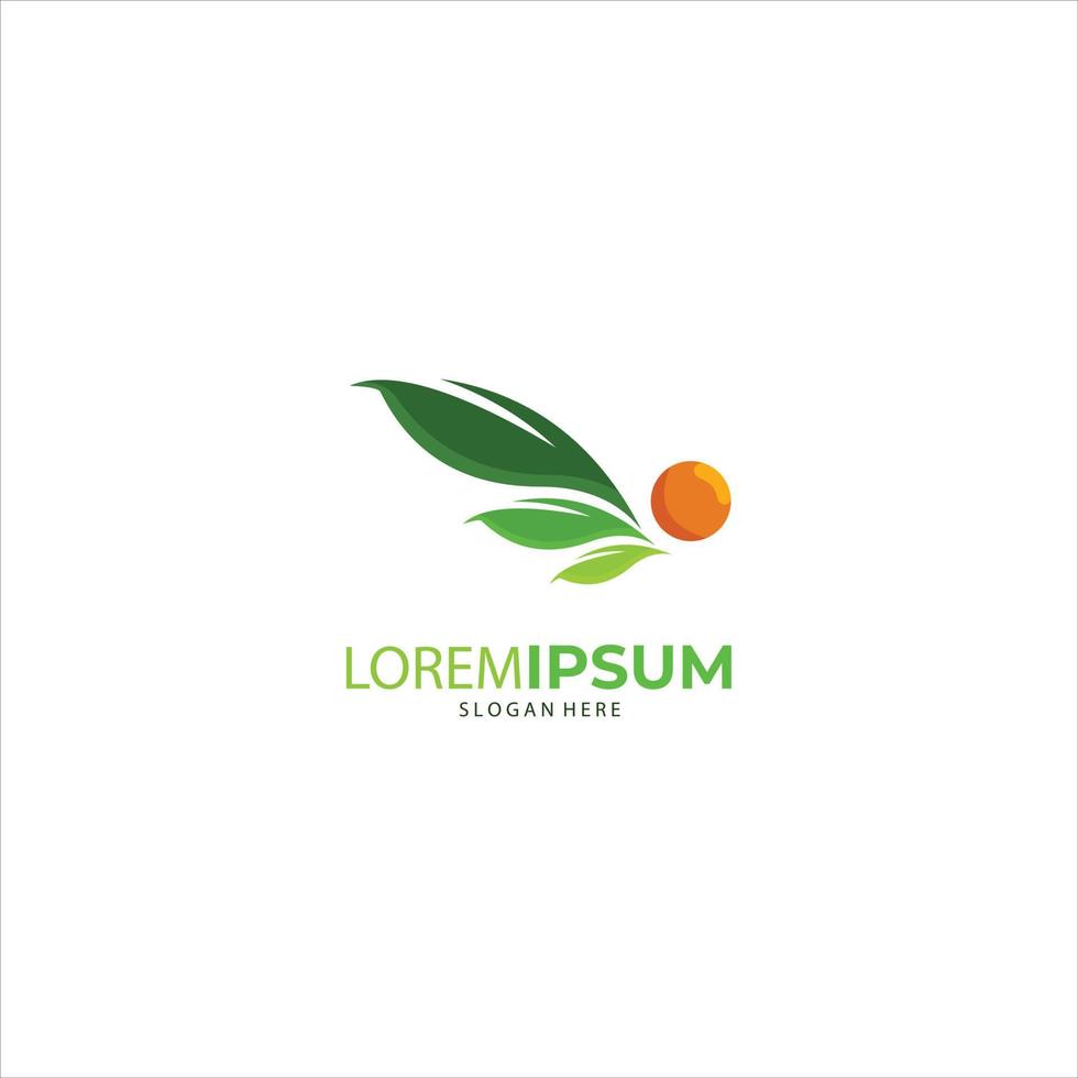 Nature creative symbol organic concept. Leaf icon, Corporate identity logotype, company graphic design vector