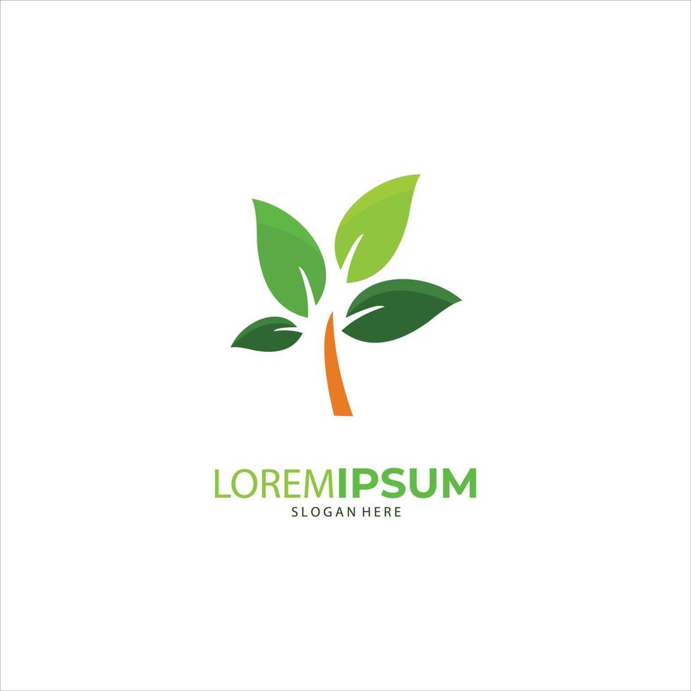 concepto orgánico del símbolo creativo de la naturaleza. icono de hoja, logotipo de identidad corporativa, diseño gráfico de empresa vector