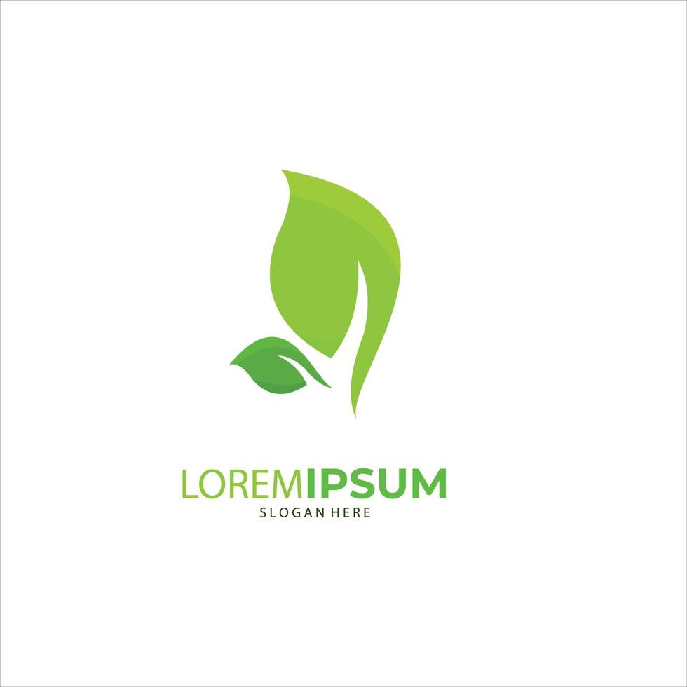 concepto orgánico del símbolo creativo de la naturaleza. icono de hoja, logotipo de identidad corporativa, diseño gráfico de empresa vector