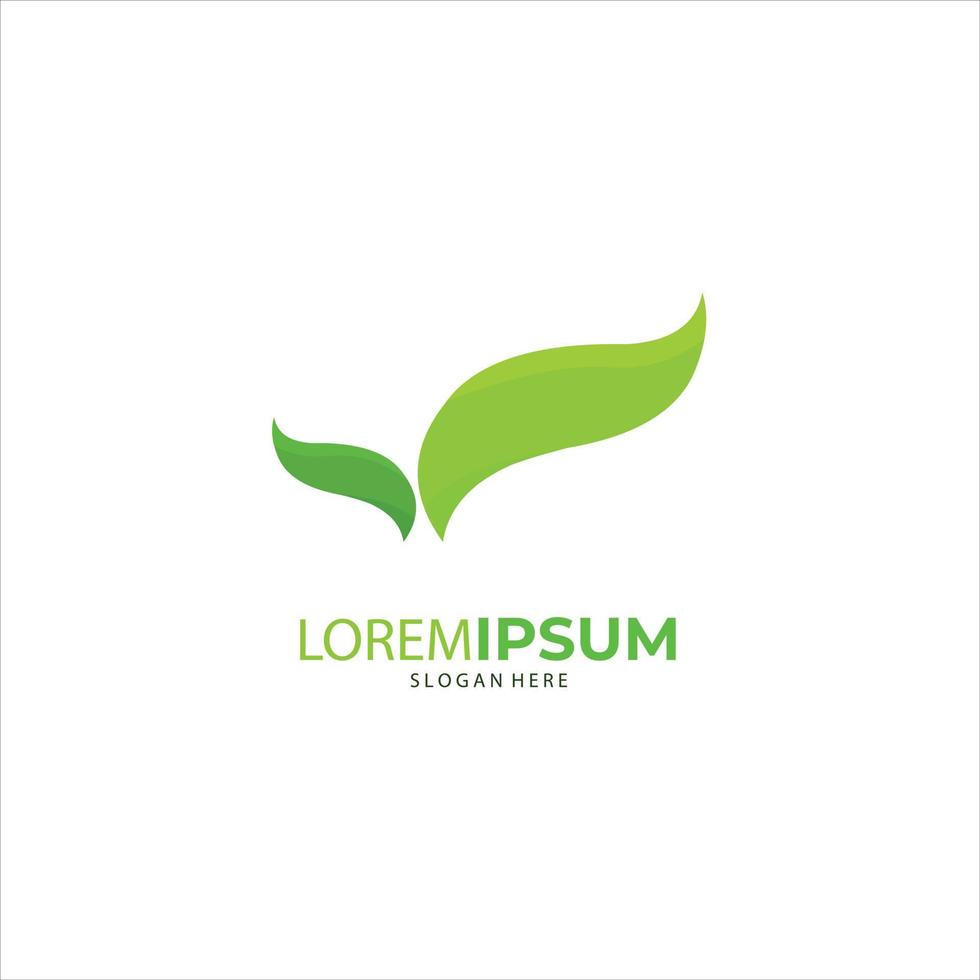 concepto orgánico del símbolo creativo de la naturaleza. icono de hoja, logotipo de identidad corporativa, diseño gráfico de empresa vector