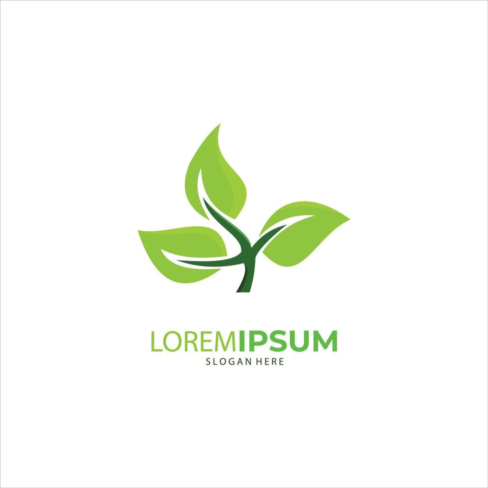 Nature creative symbol organic concept. Leaf icon, Corporate identity logotype, company graphic design vector
