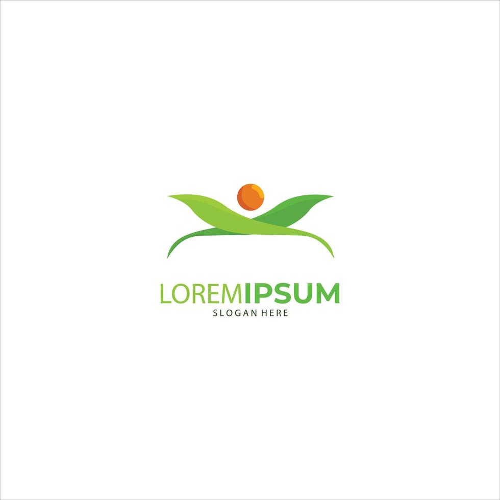 Nature creative symbol organic concept. Leaf icon, Corporate identity logotype, company graphic design vector