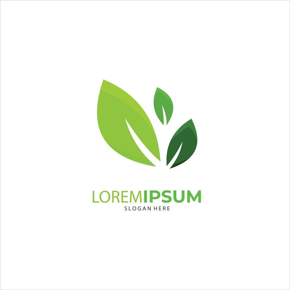 concepto orgánico del símbolo creativo de la naturaleza. icono de hoja, logotipo de identidad corporativa, diseño gráfico de empresa vector