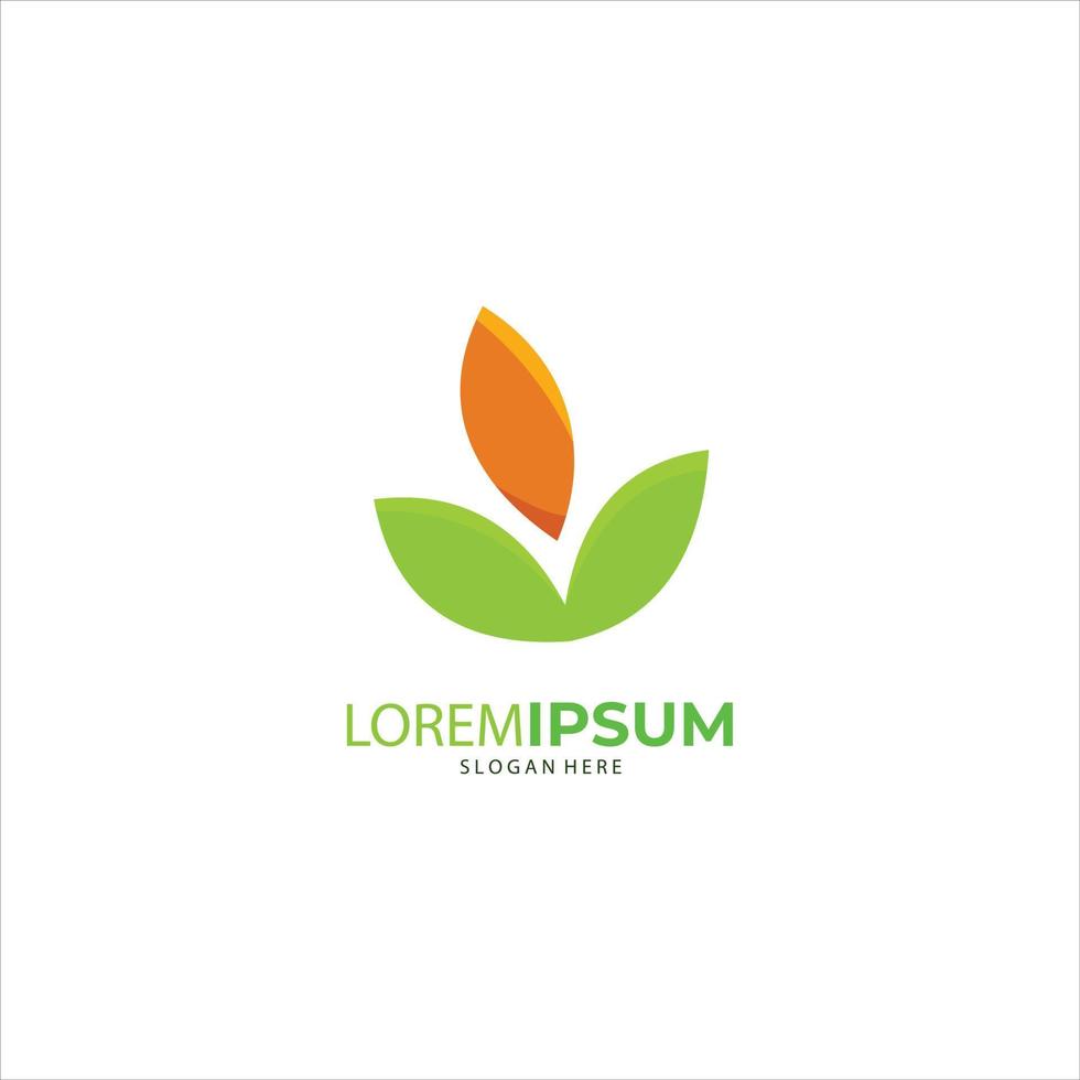 Nature creative symbol organic concept. Leaf icon, Corporate identity logotype, company graphic design vector