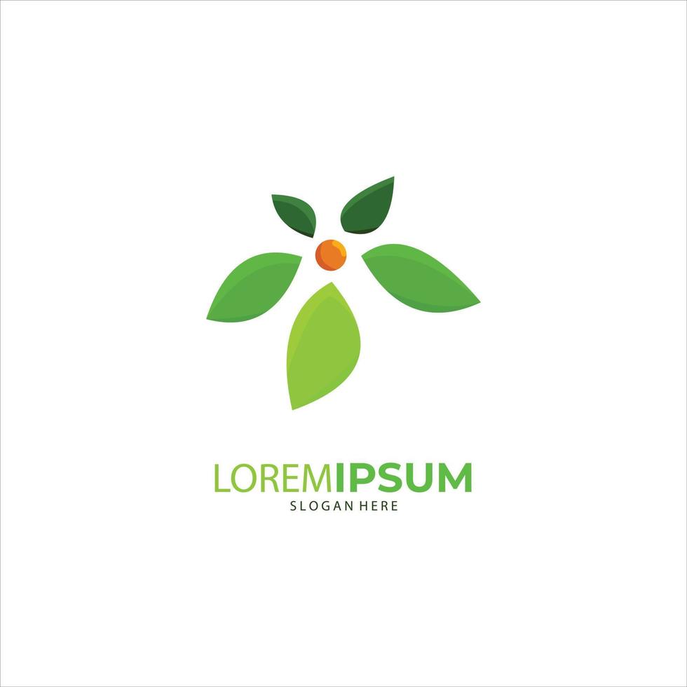 Nature creative symbol organic concept. Leaf icon, Corporate identity logotype, company graphic design vector