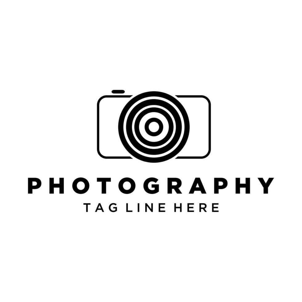 Camera photography logo icon design vector image