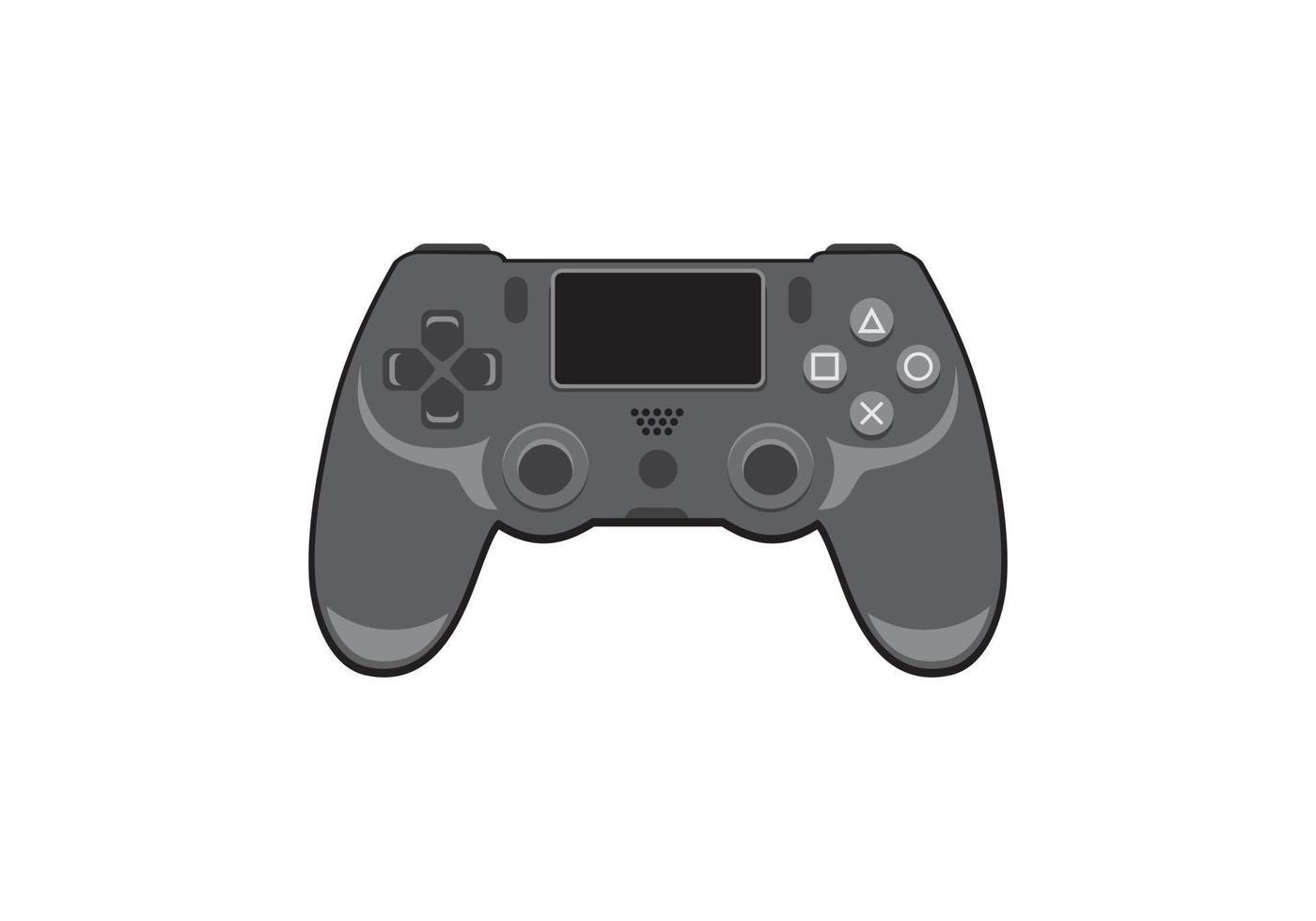 Play station 4 stick controller game console design illustration vector