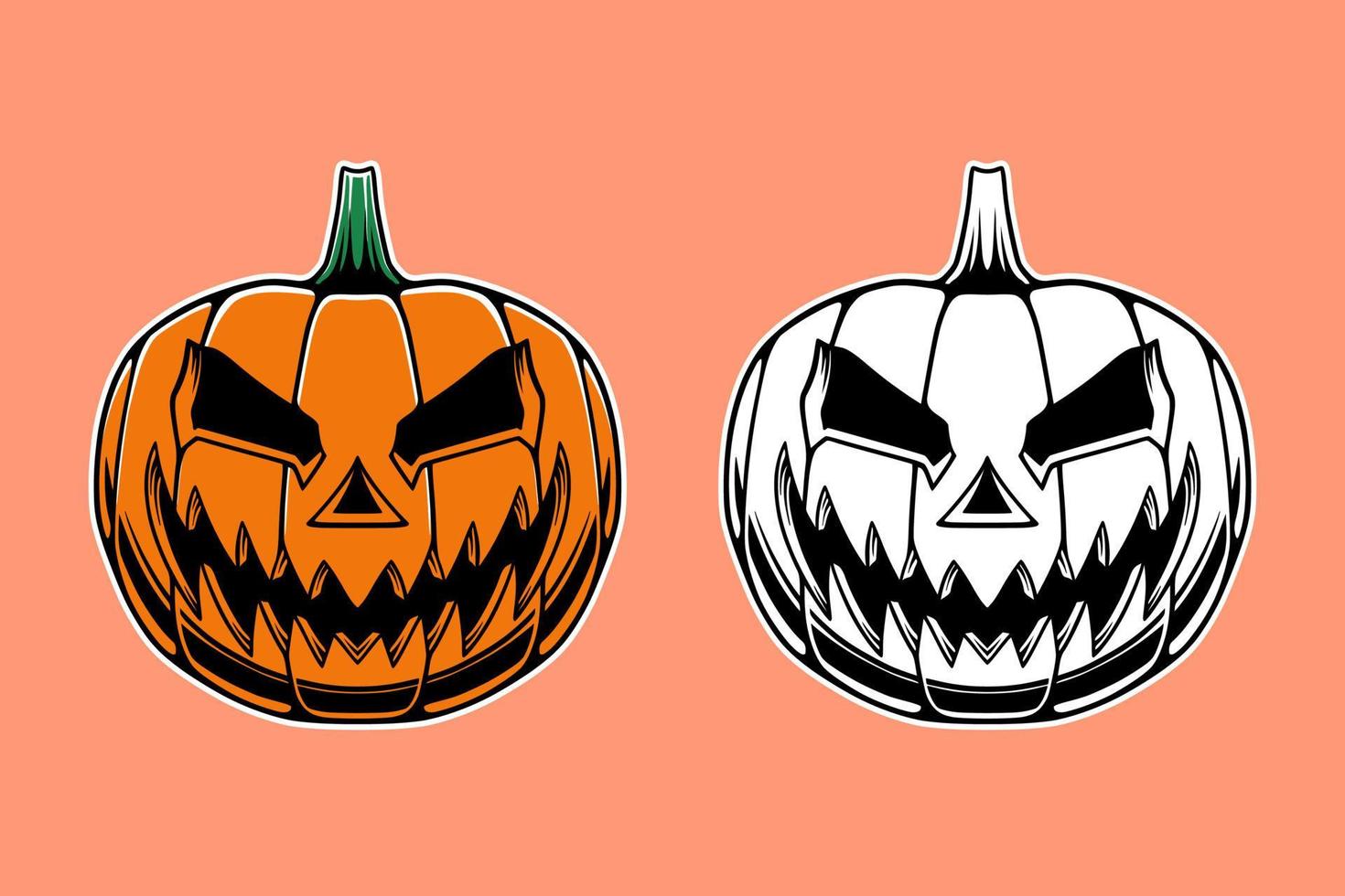 Halloween vector icon design bundle set