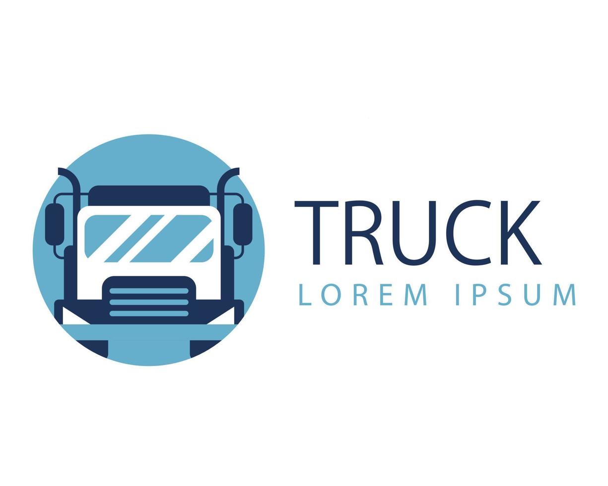 diseño de logotipo de camión vector