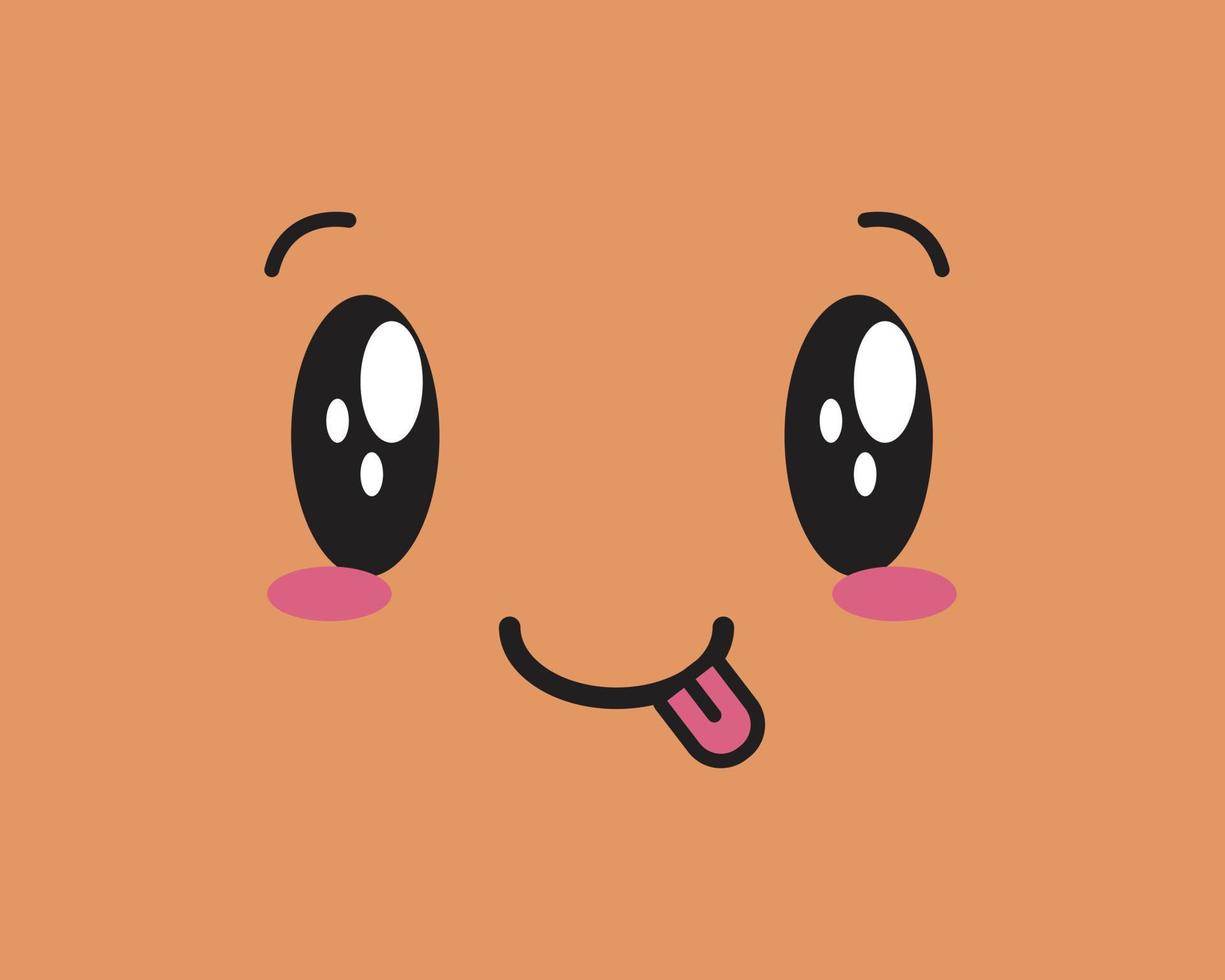 icon face illustration and eyebrows vector