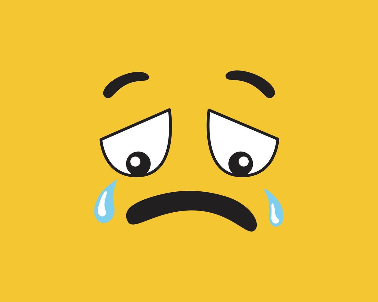icon face illustration and eyebrows vector