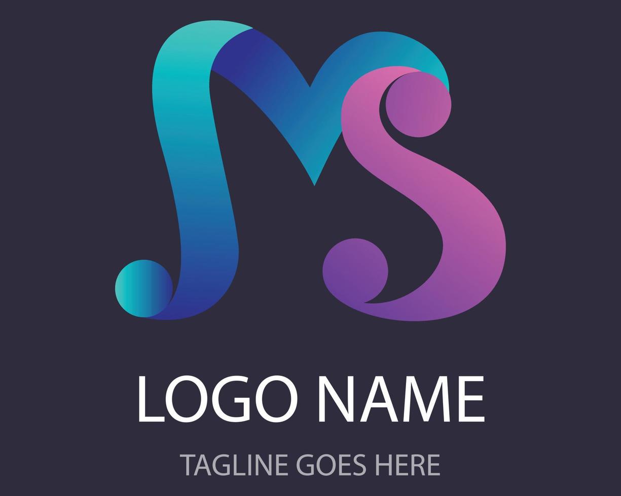 MS LOGO DESIGN vector