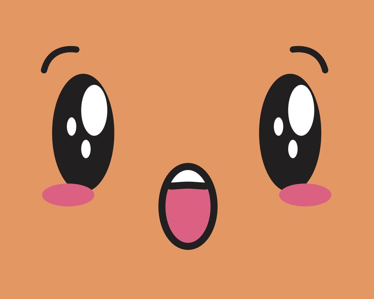 icon face illustration and eyebrows vector
