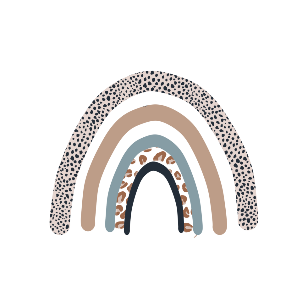 imprimé bohème arc-en-ciel, arc-en-ciel abstrait png