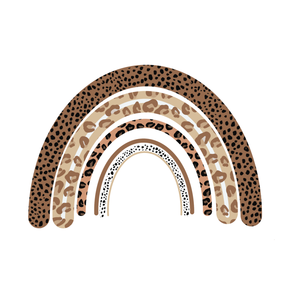 stampa arcobaleno boho. stampa a colori neutri arcobaleno. png