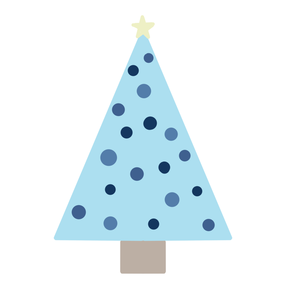 Blue Christmas Tree png