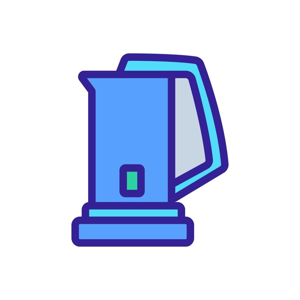kettle whipping pot icon vector outline illustration