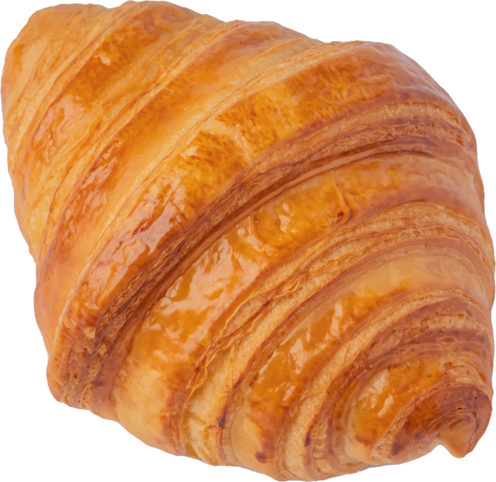 ritaglio di pane croissant su sfondo trasparente. png