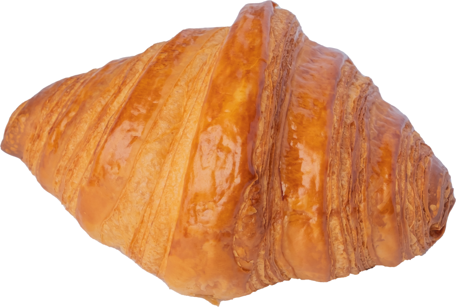 cutout croissant bread on transparent background. png