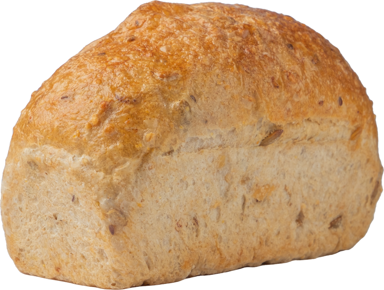 recorte pan de trigo integral sobre fondo transparente. png