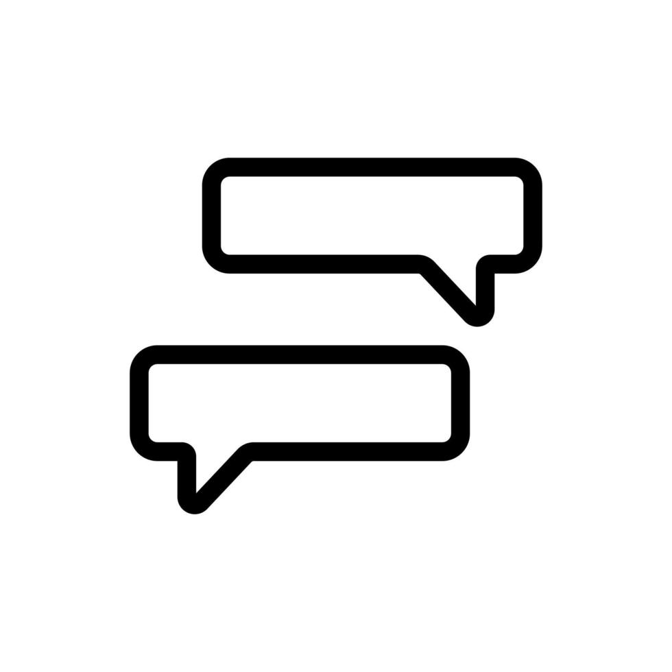 correspondence icon vector. Isolated contour symbol illustration vector