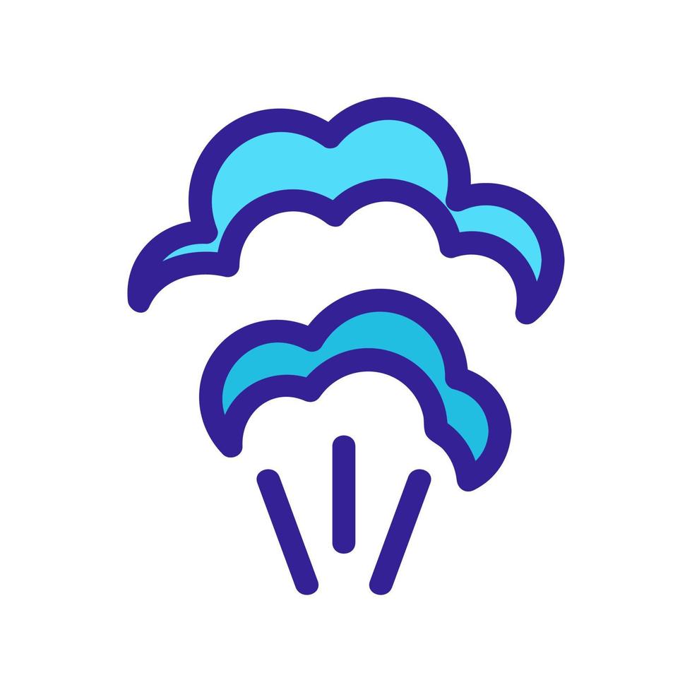 the smell of the icon vector. Isolated contour symbol illustration vector