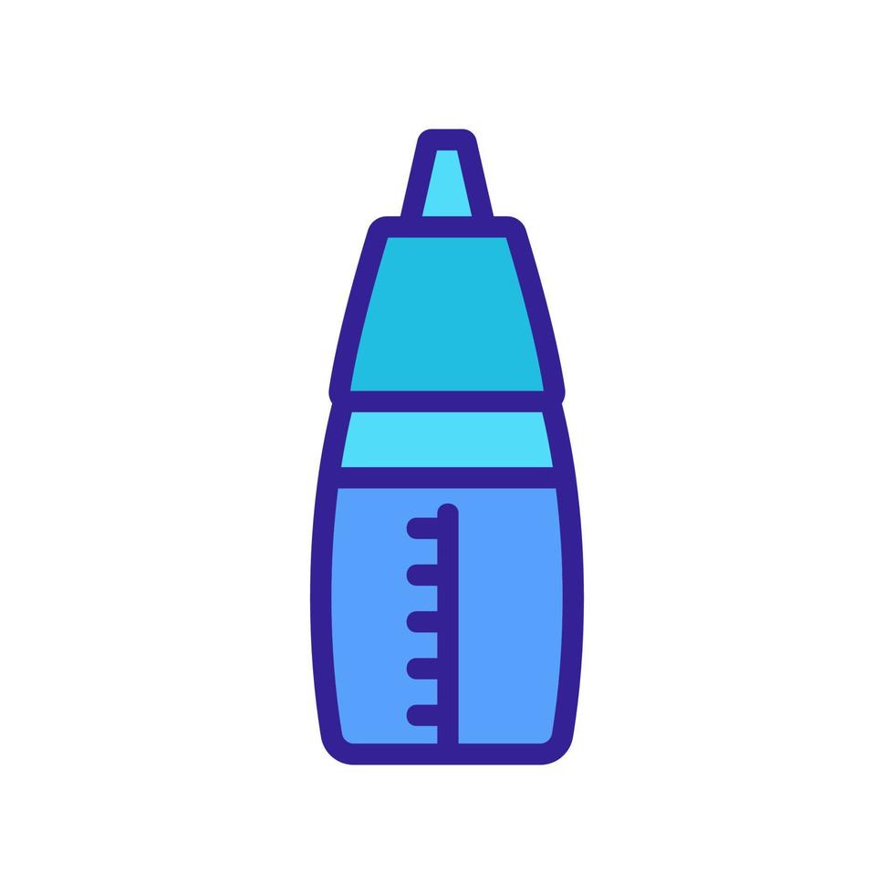 oil can with measuring icon vector outline illustration