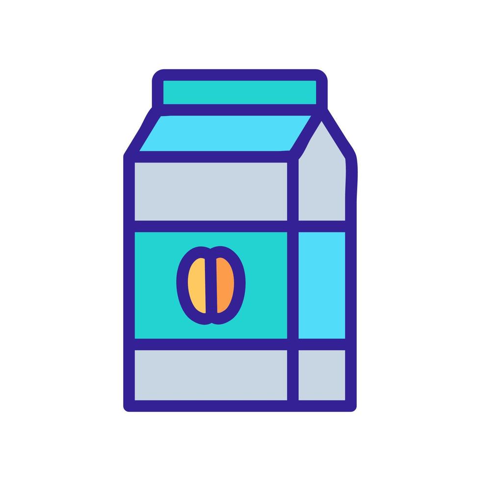 packaged muesli icon vector outline illustration