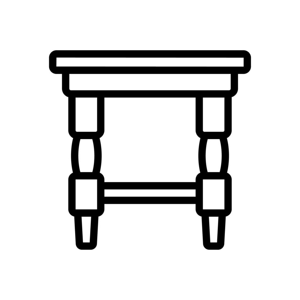 night stand shelf icon vector outline illustration