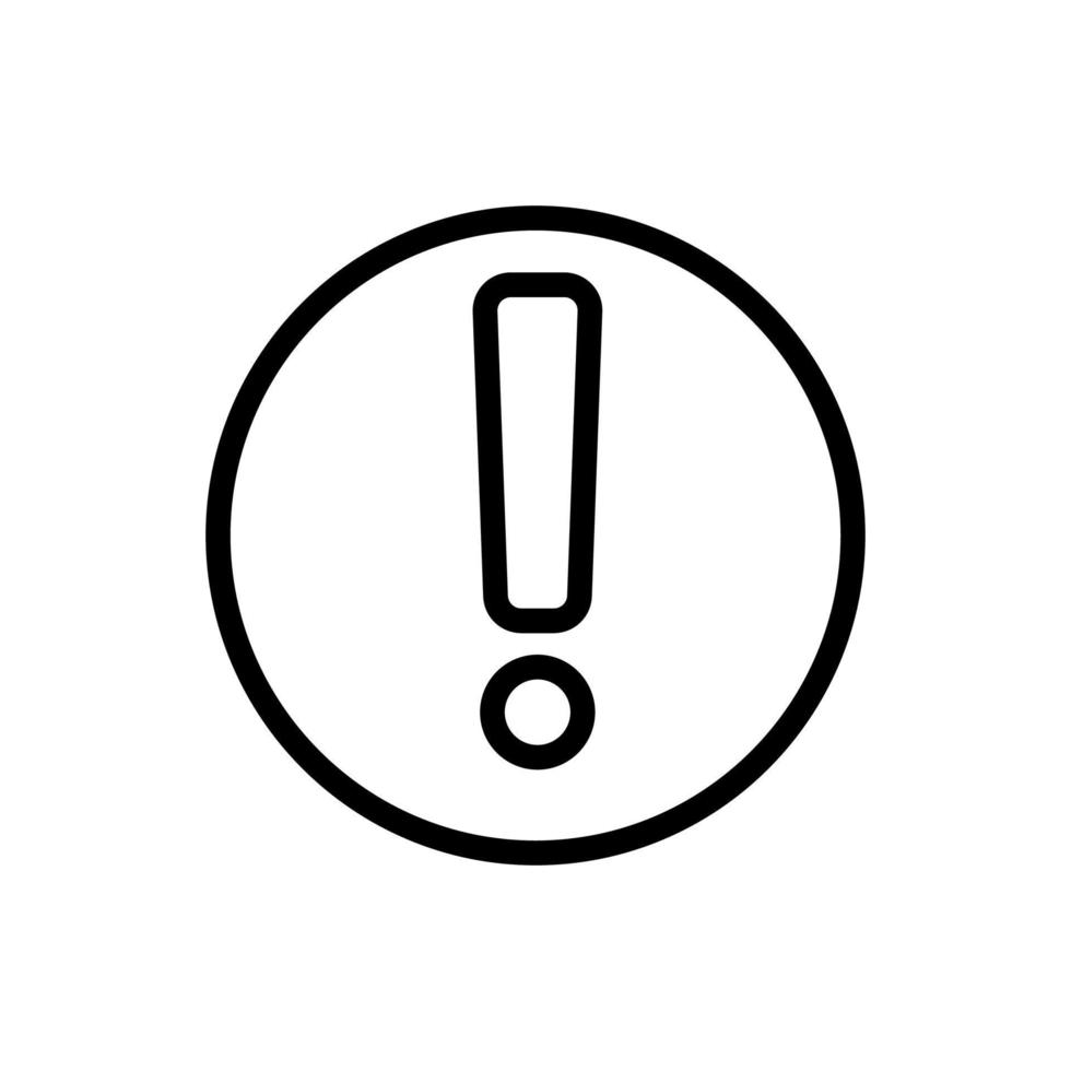 Notice event icon vector. Isolated contour symbol illustration vector