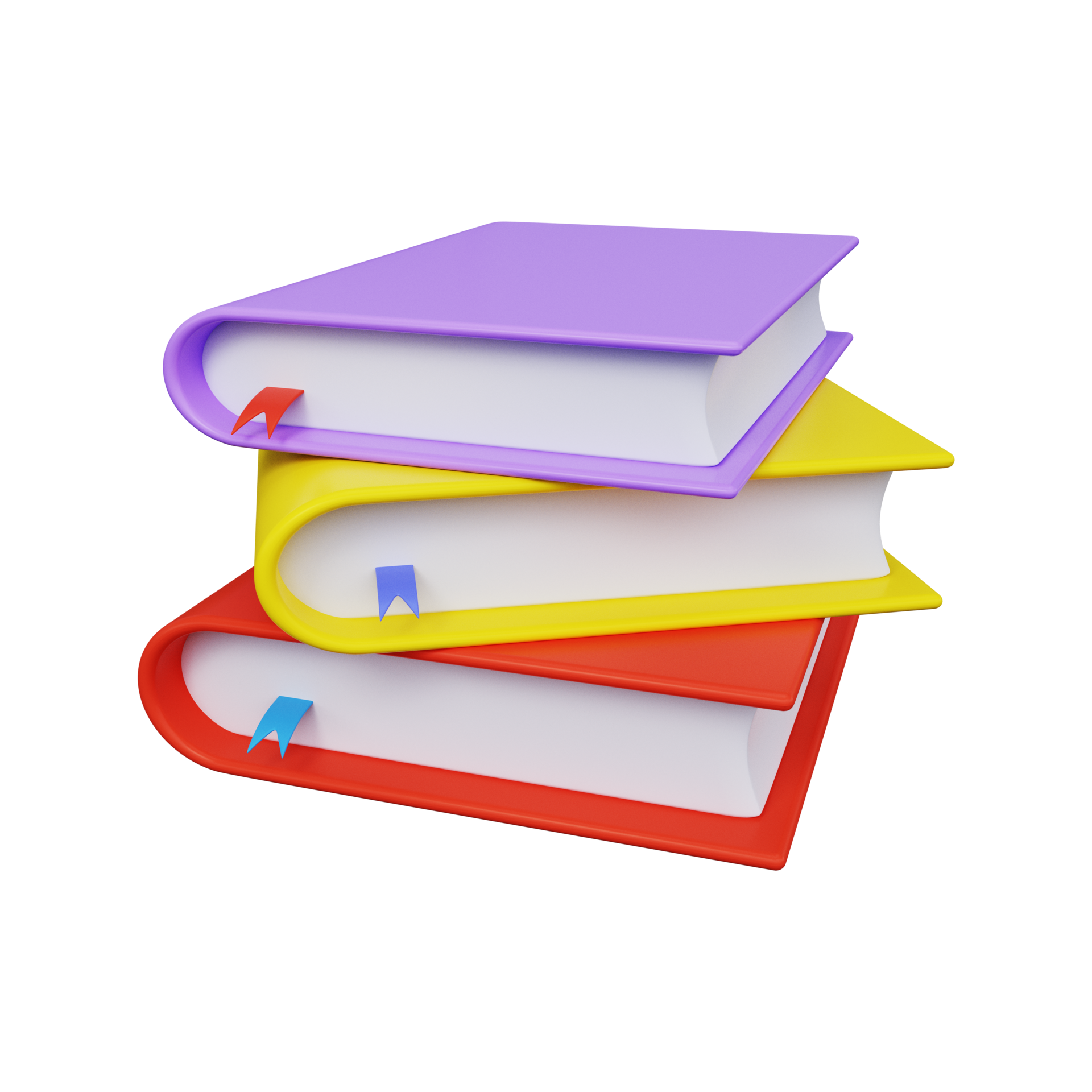 Stack of colored books 3d render 9902691 PNG Stack of colored books 3d render 9902691 PNG