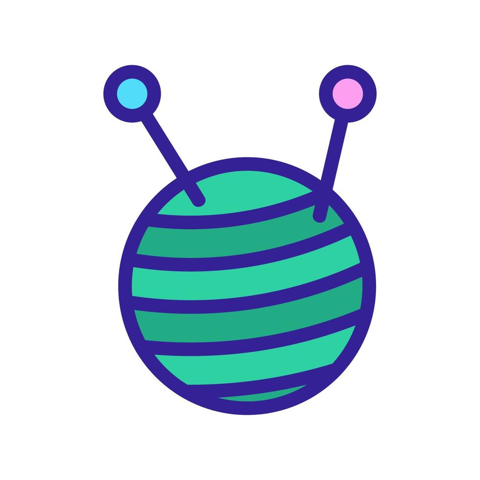 Thread tangle icon vector. Isolated contour symbol illustration vector