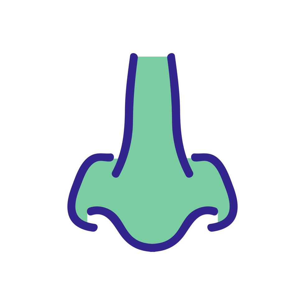 nose narrow icon vector outline illustration