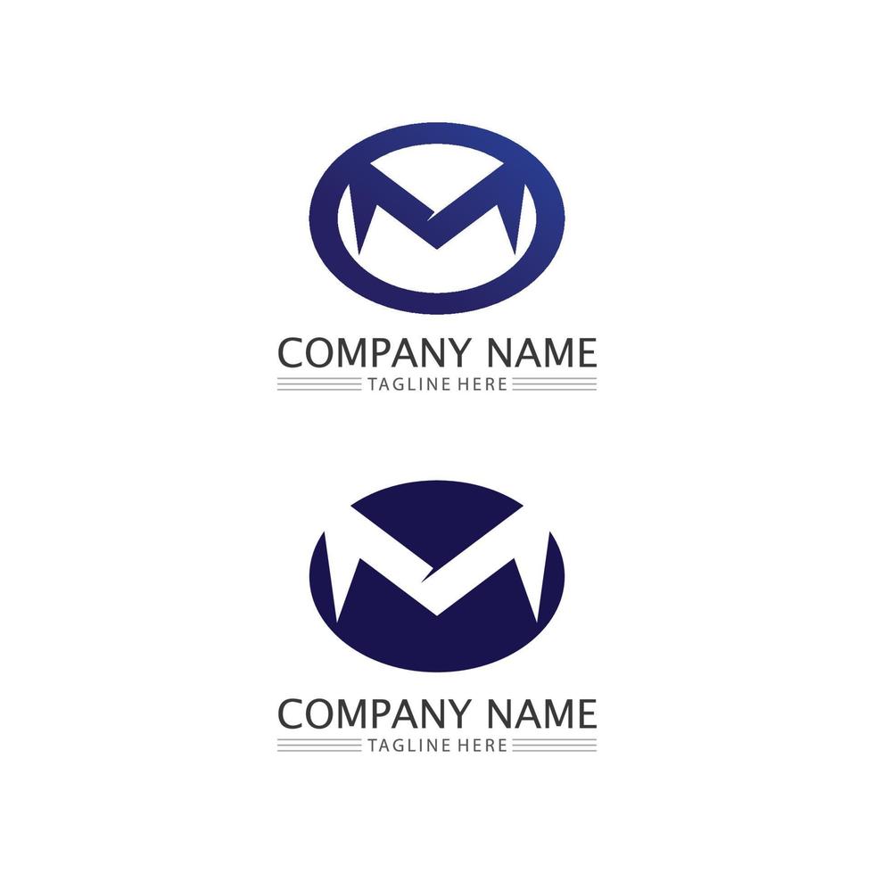 M Letter Logo Template vector
