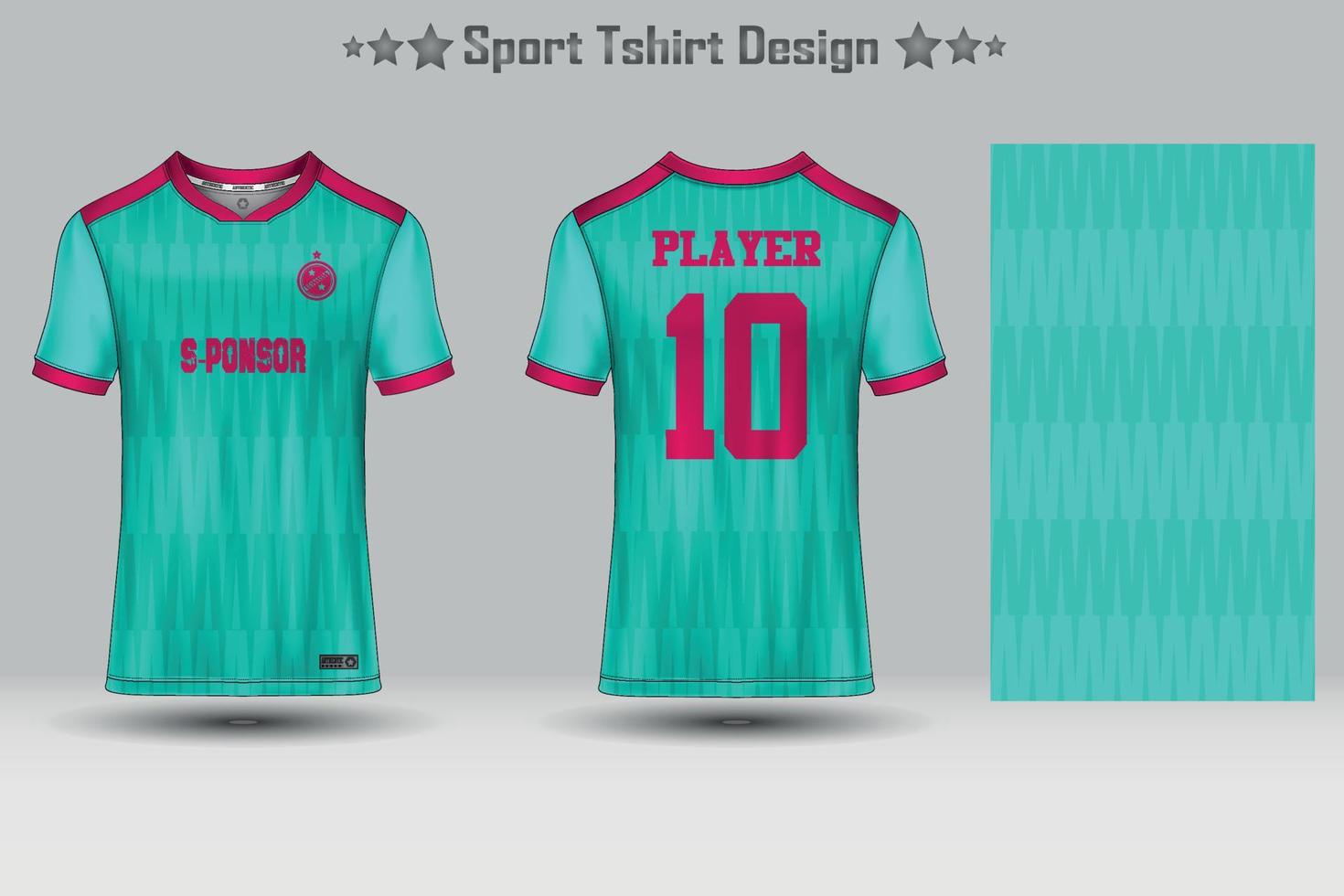 Abstract Football Jersey Geometric Pattern Mockup Template Sport T-shirt Design vector