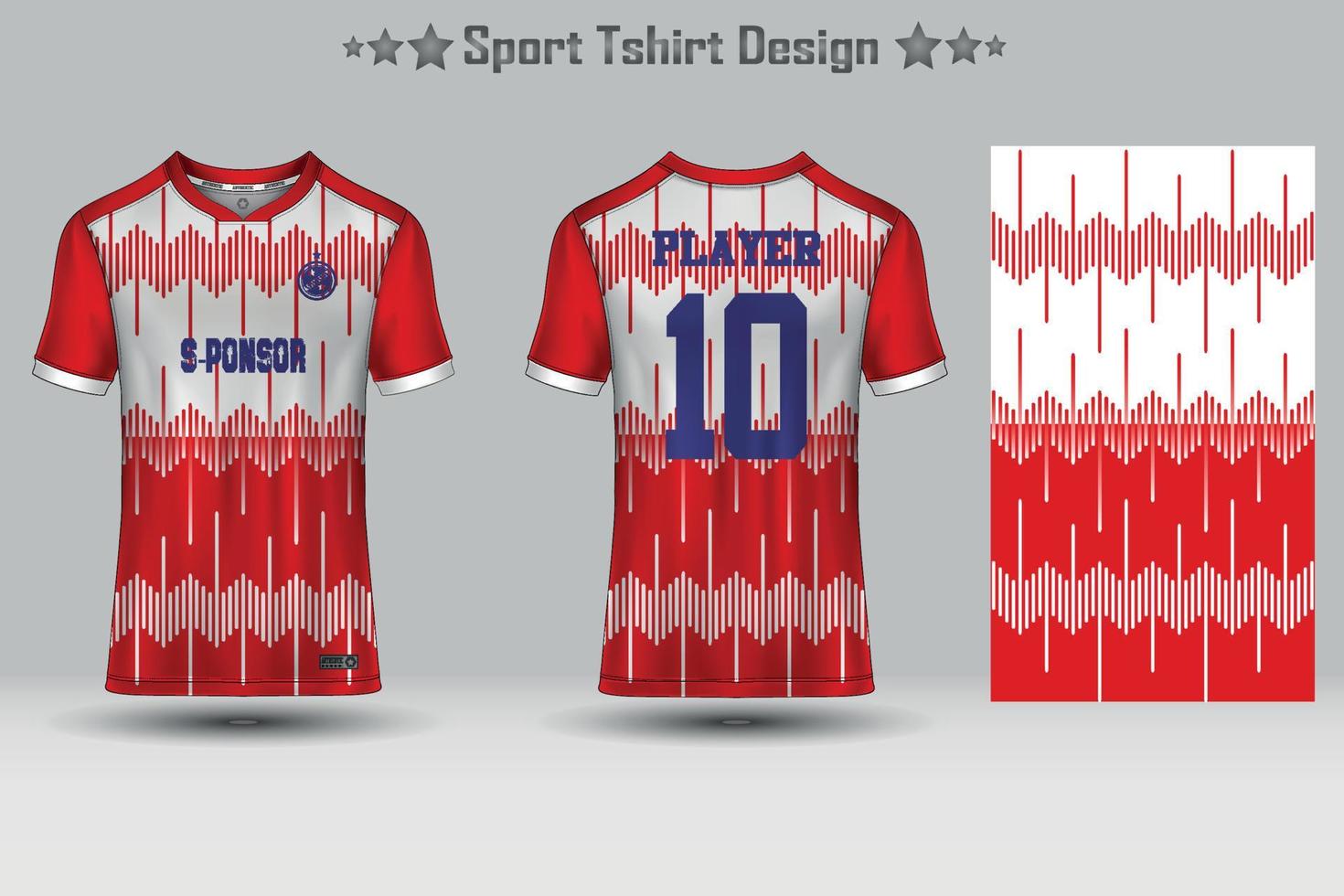 Abstract Football Jersey Geometric Pattern Mockup Template Sport T-shirt Design vector